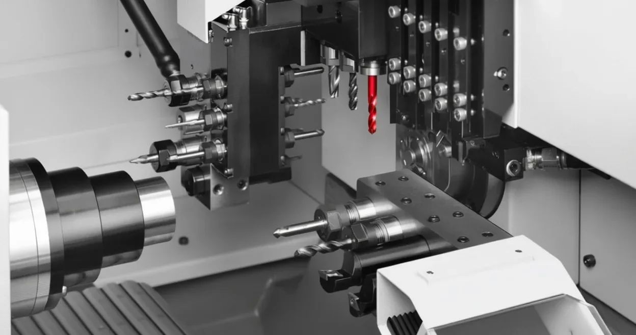 Sliding Head CNC Turning Guide Bushing Setup