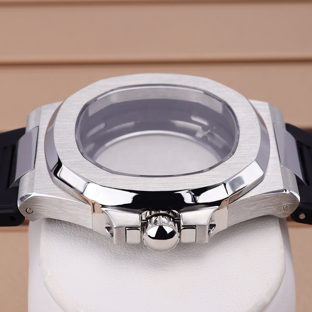 40mm MEN'S Mechanical Watch Case Exhibition BackCover for Nautilus Style NH35/NH36 Movement 10ATM Modification Replacement Parts