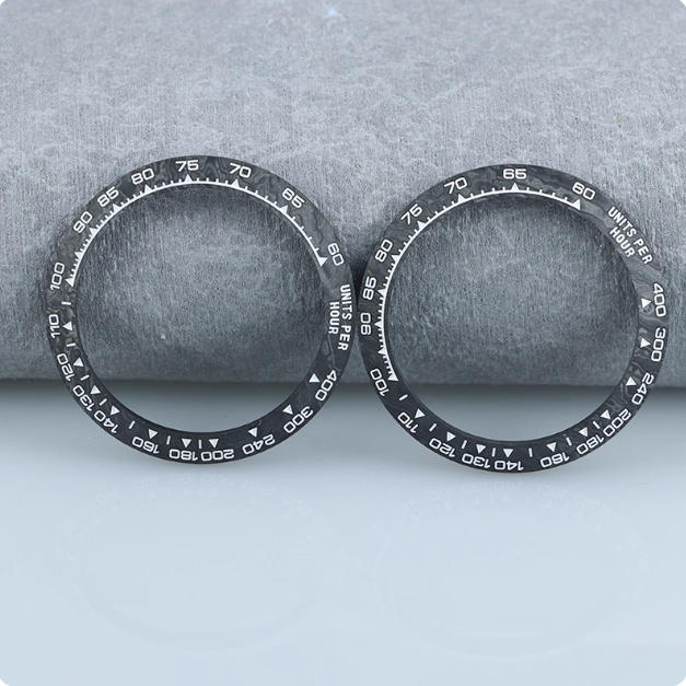 Custom 38.5mm* 30.5mm Watch Parts 4130 Pure Carbon Fiber Bezel for Daytona