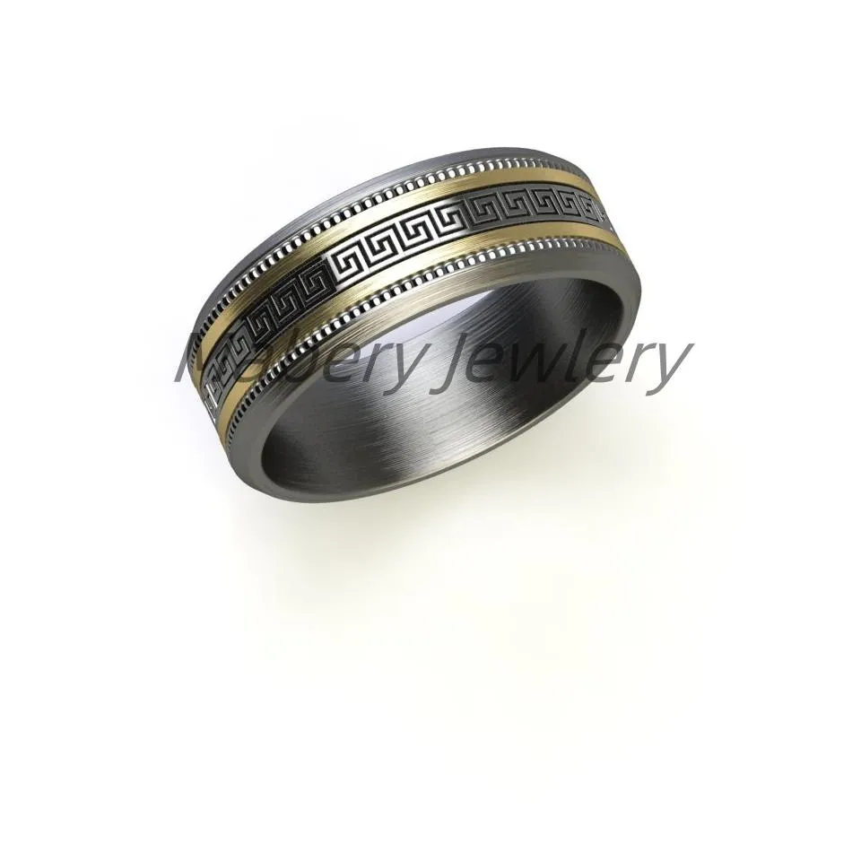 Brushed Stainless Steel Jewelry Ring Matching Stainless Steel Watch