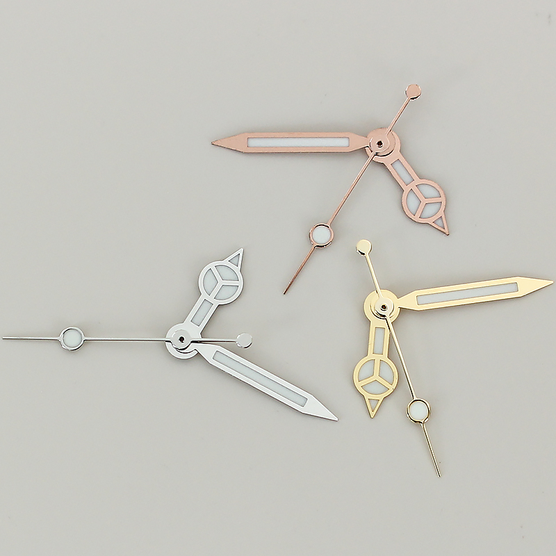 Three-Hand Luminescent Green Edge with Stainless Steel Material Hands for NH35/36/4R/7S Movement Silver/Gold/Rose Gold