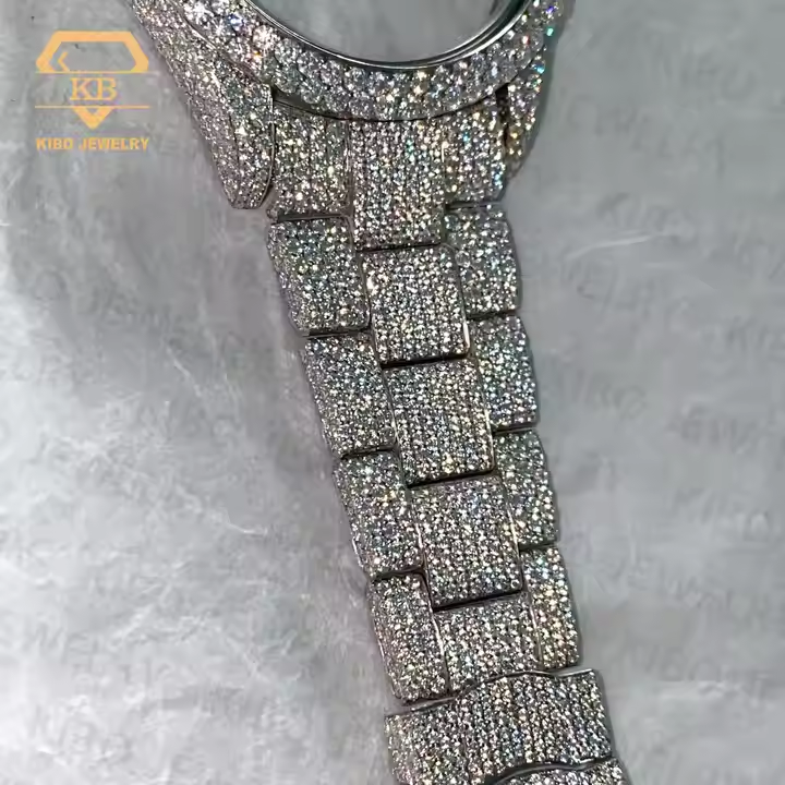 Luxury Jewelry Hot Sale Hip Hop Mechanical Watch Bezel D Color VVS Moissanite Pass Diamond Tester Iced Out High Quality Watch