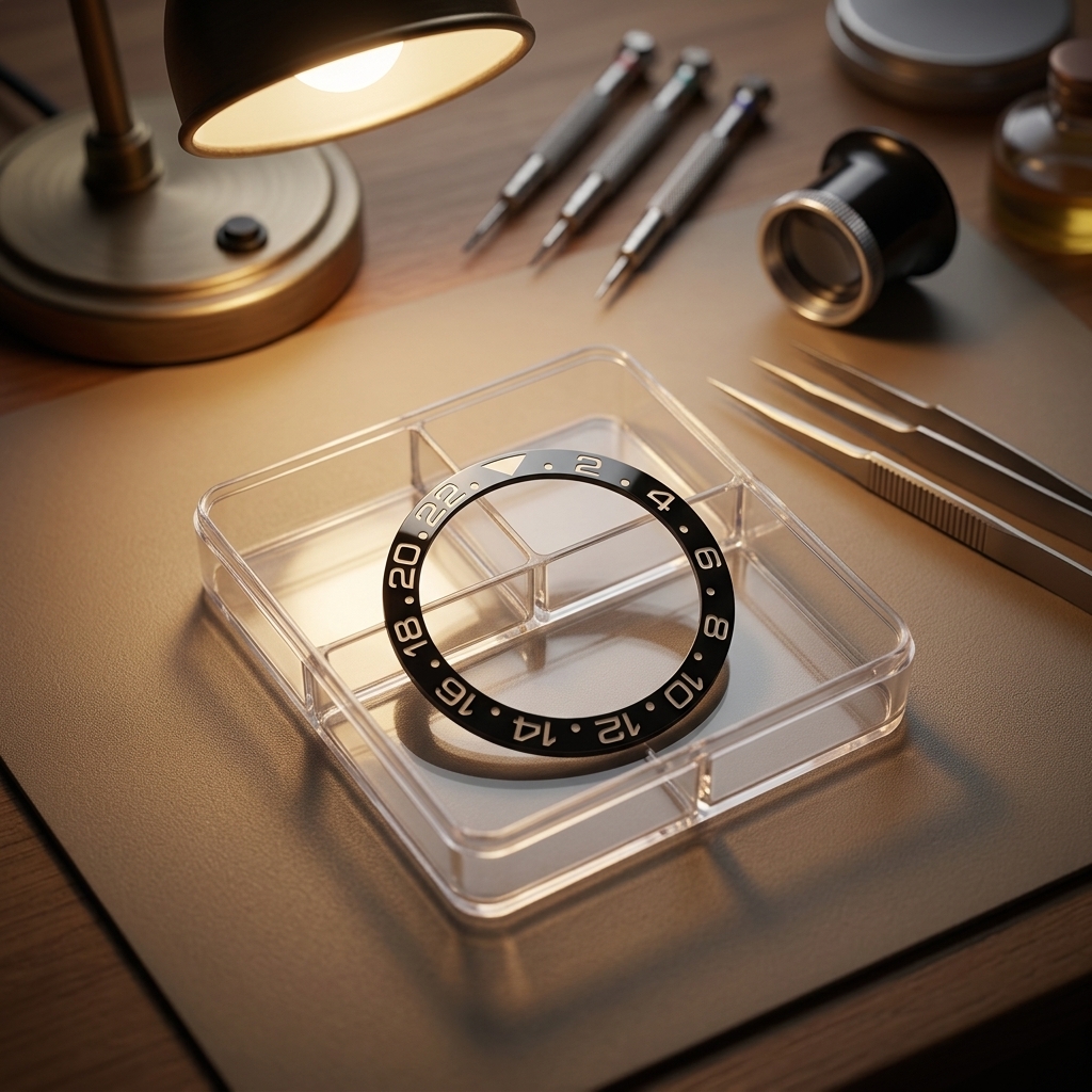 Wholesales Watch Spare Parts 116710 Black Bottom White Digitasl R L X G M T Watch Ceramics Bezel Insert
