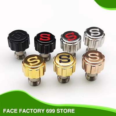 Stainless Steel Crown with Stem for NH35 NH36 4R35 4R36 7S26 Watch Conversion Parts