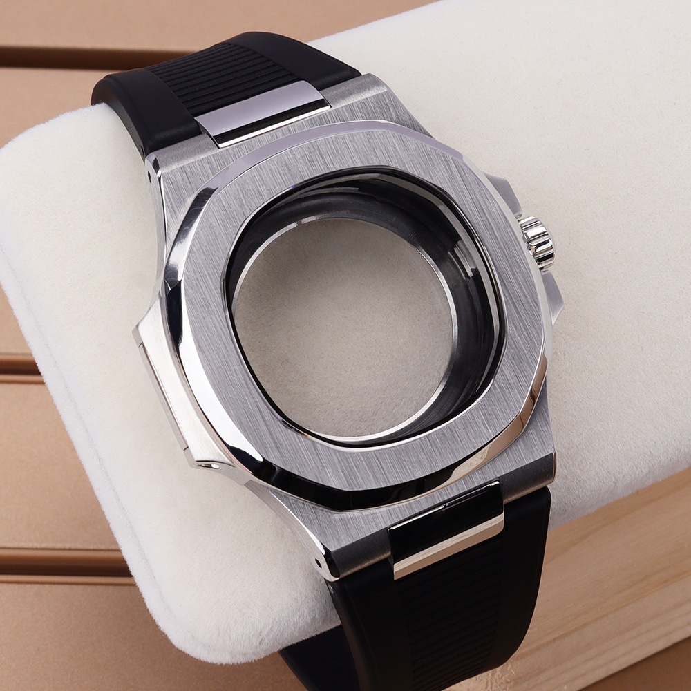 40mm MEN'S Mechanical Watch Case Exhibition BackCover for Nautilus Style NH35/NH36 Movement 10ATM Modification Replacement Parts
