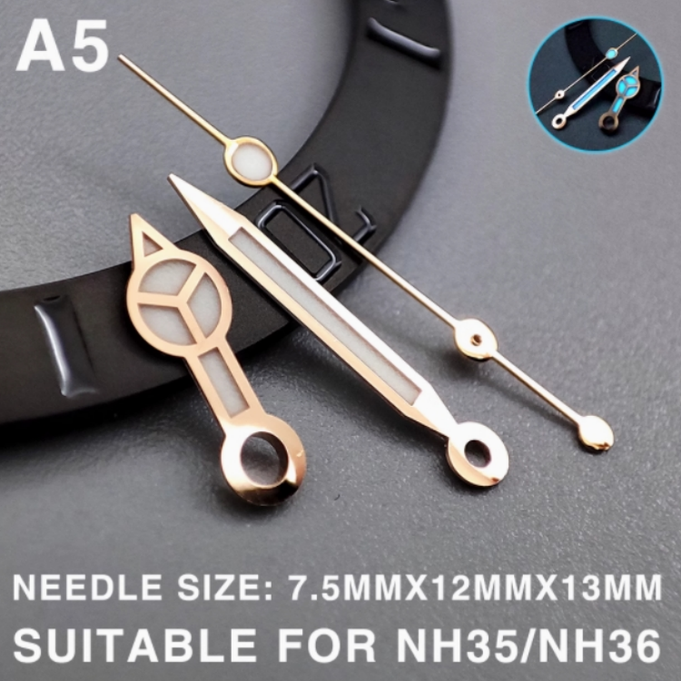 High Quality SPARKTIME Universal Stainless Steel Watch Hands Set 4 Colors Blue Green Luminous Function NH35/NH36 Mechanical