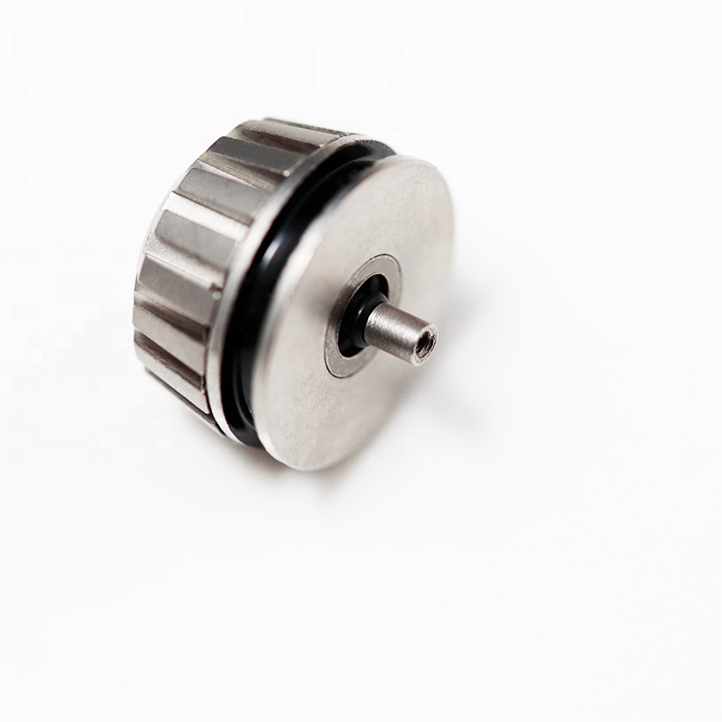 Custom Stainless Steel 303L 316L Screw Stem Watch Crown 7mm OEM Logo Machining Mechanical Watch Crown Parts