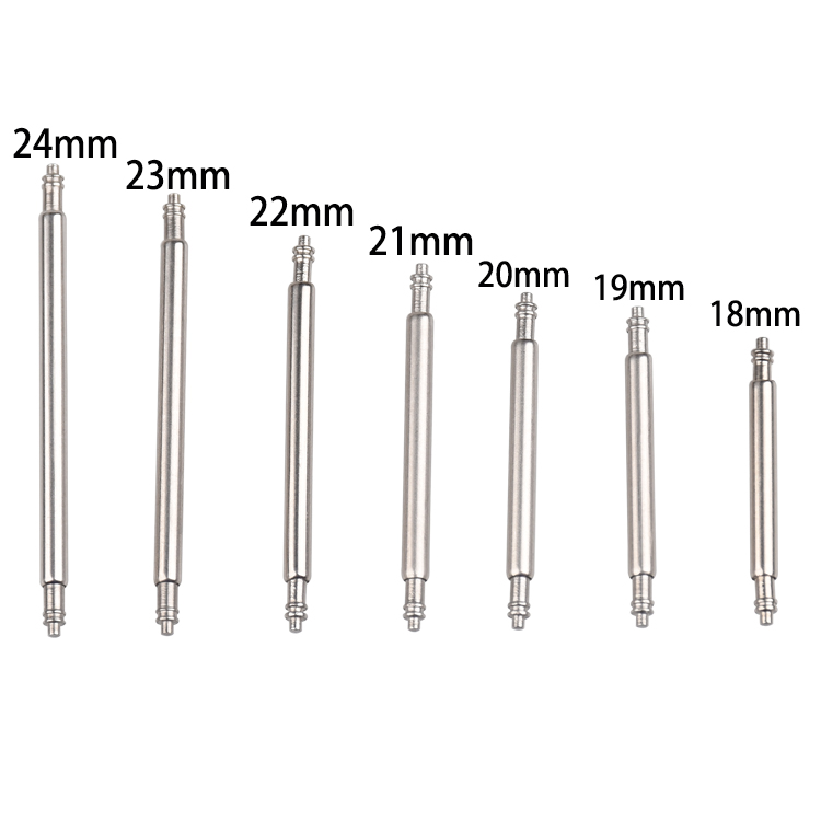 Heavy Duty 1.5mm 1.8mm Stainless Steel Silver Polished Removable Watch Lug Link Pins &amp; Spring Bars for Charm