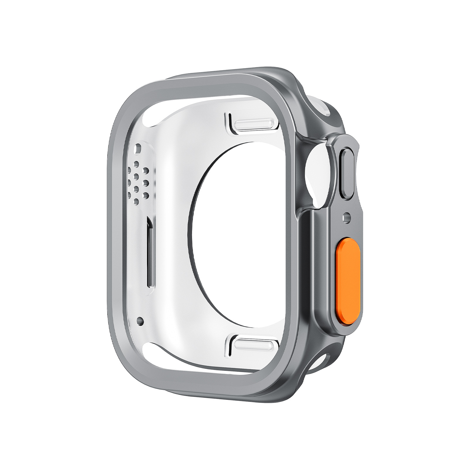 Factory Price Watch Case for Apple Watch S10 Matte TPU Bumper Cut-out Semi-Enclosed Case Back Circular Hole Protective Case