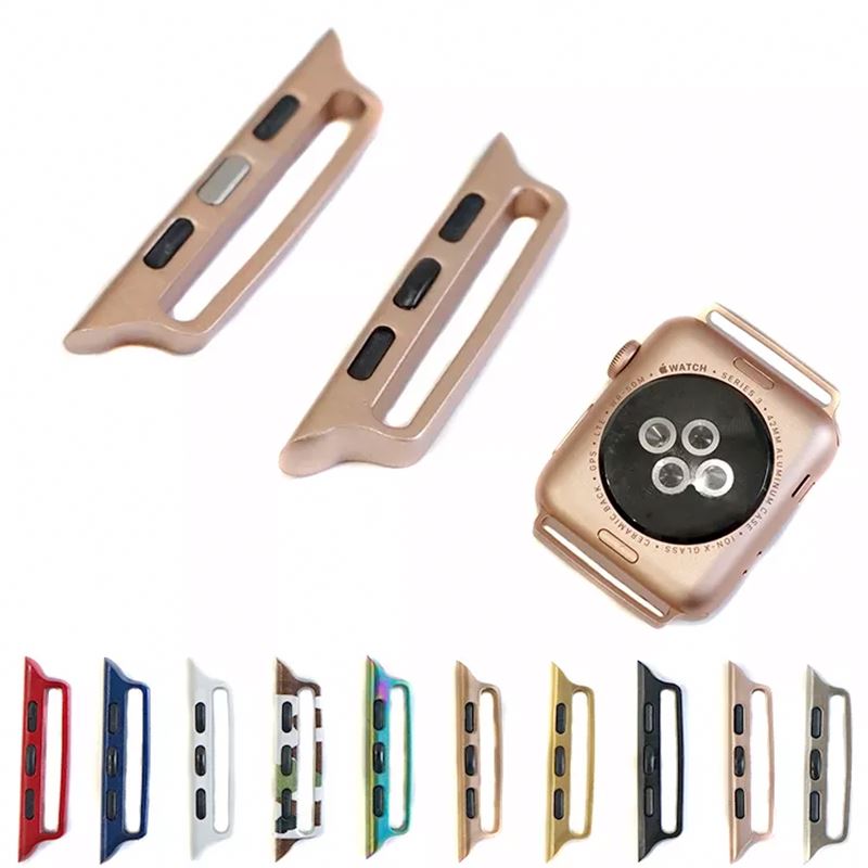 Newest One-Body Stainless Steel Metal Lugs Watch Connector Watch Band Adapters Series for Apple Watch Band 38/40/41mm