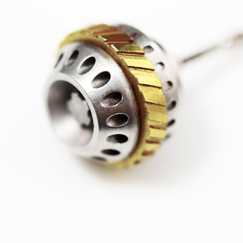 Custom Made Watch Crown Parts Makers OEM ODM Making Design Watch Crown 316L Stainless Steelshape Customise Logo With IP Plating