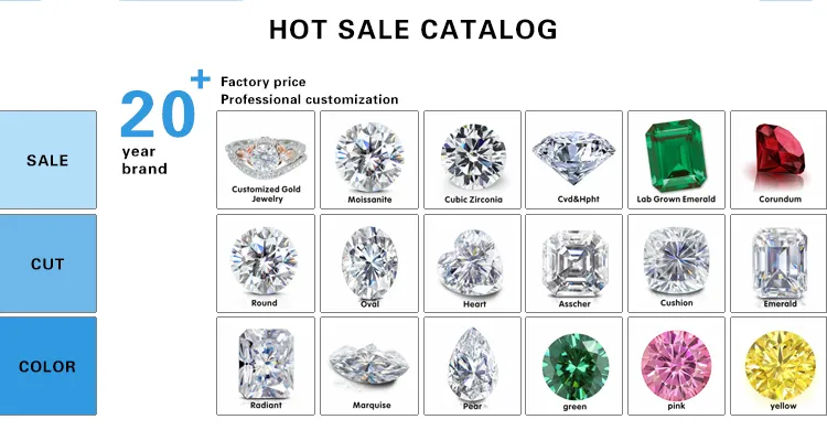 Trendy Design Fine Jewelry Ring Set Round Cut Moissanite Wedding Ring 14K Yellow Gold Engagement Ring Can Be Inlaid with Stones