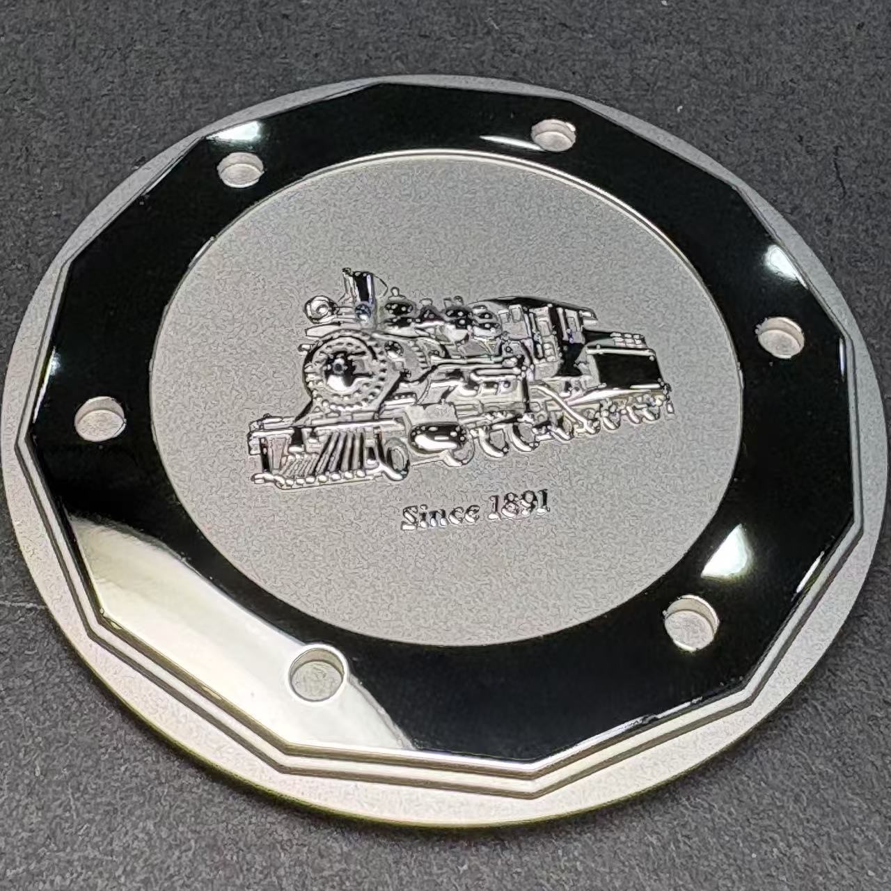 Embossed Engraved Elegant Lightweight Watch Accessories Case Back with Stamping Finish 38mm Handmade 304/316 Stainless Steel