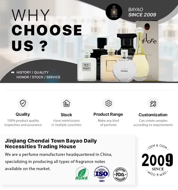 عطر زيت أساسي مركز عالي من فرنسا برذاذ يدوم طوال اليوم