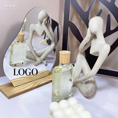 عطر سيارة من خشب الصندل الفاخر برائحة خفيفة تدوم طويلاً، زجاجة زيت أساسي للروائح العطرية، زينة للرجال والنساء