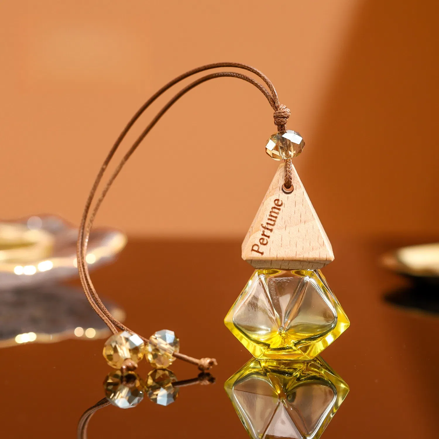 معطر هواء سيارة معلق، عطر فاخر للسيارات للرجال والنساء، معطرات سيارات تدوم طويلاً مع زيوت طبيعية، ثلج بارد، حبل قابل للتعديل