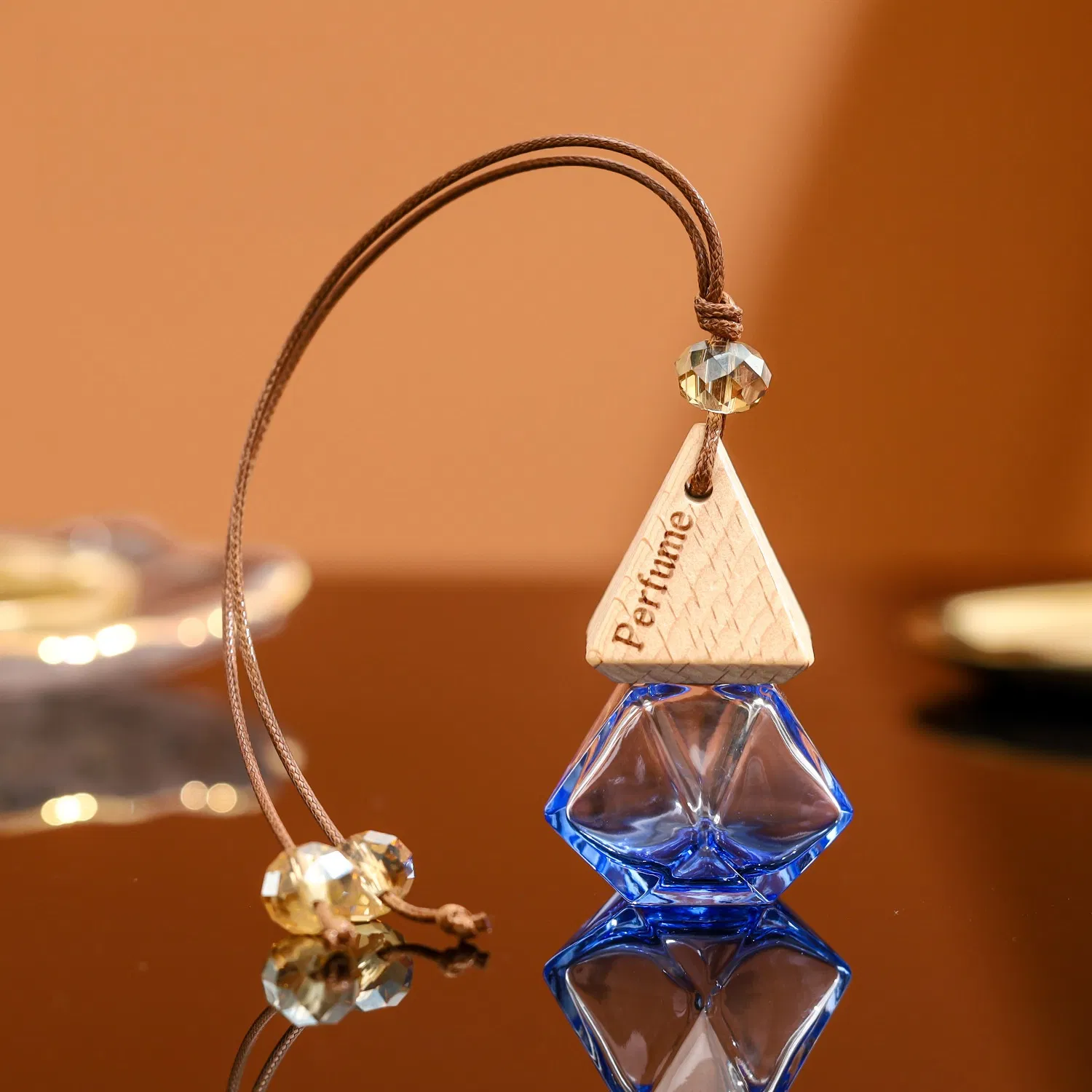 معطر هواء سيارة معلق، عطر فاخر للسيارات للرجال والنساء، معطرات سيارات تدوم طويلاً مع زيوت طبيعية، ثلج بارد، حبل قابل للتعديل