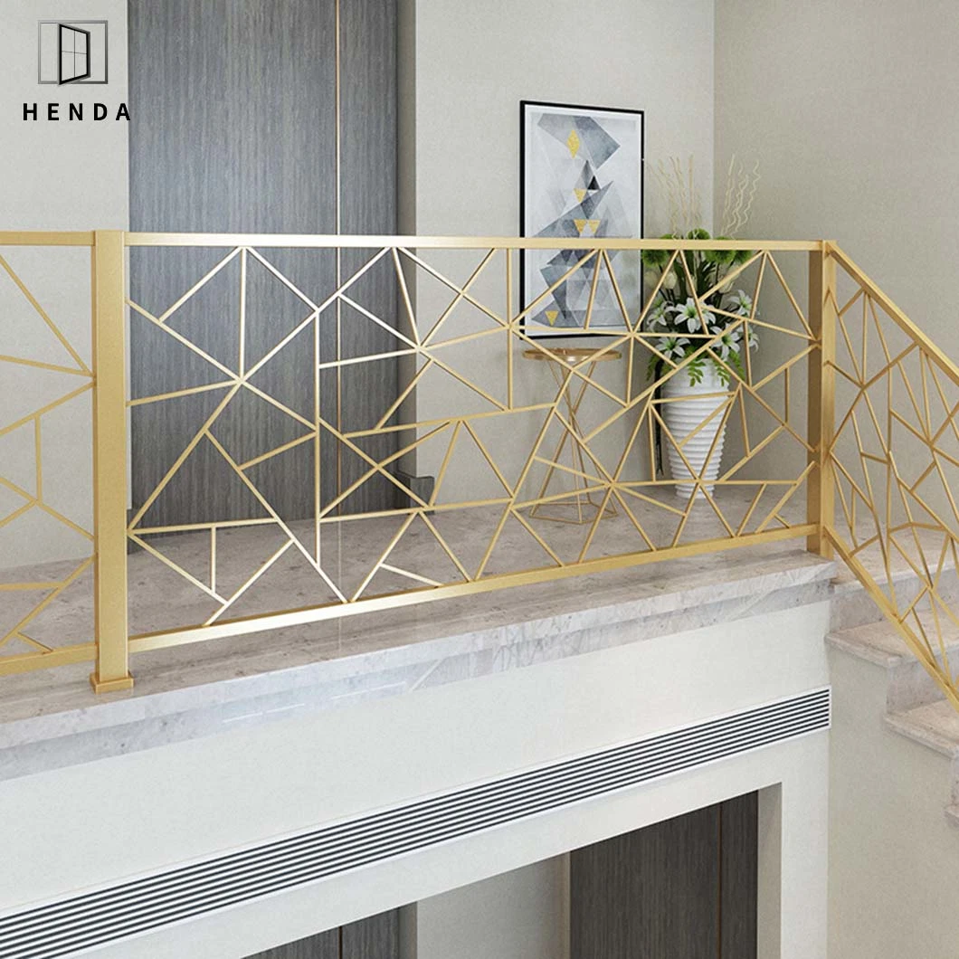 Front Designs of Houses Outdoor Glass Indoor Price Wrought Iron Stair Railing Handrail Design Balcony Fence Stair Iron Railing