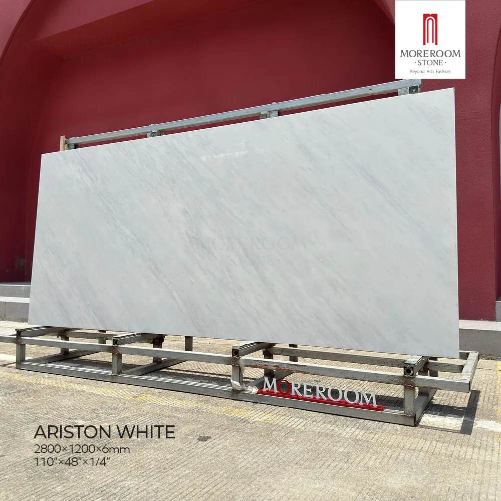 1200X2800mm Ariston White Marble Look Artificial Sintered Stone Slab