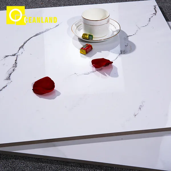 White Glazed Polished Tile 4