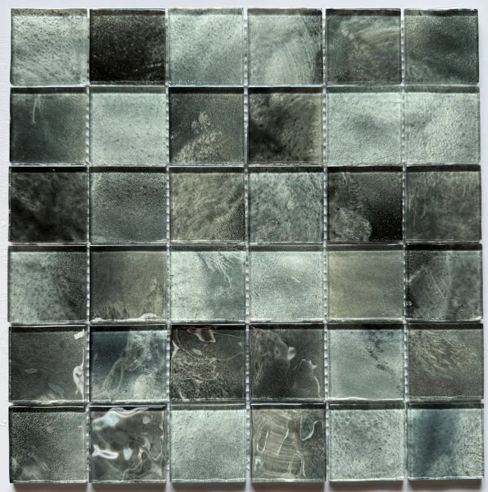 Glass Bathroom Mosaic Pool Glass Grey Tile Outdoor