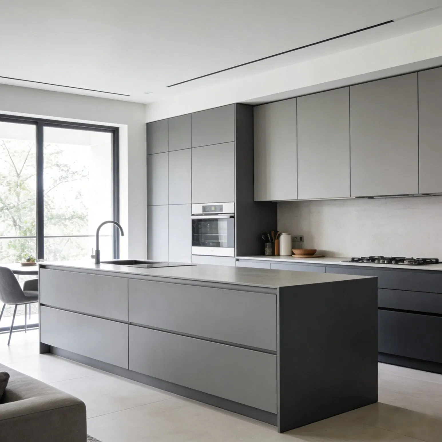 European Kitchen Cabinet System with Premium Hardware Options