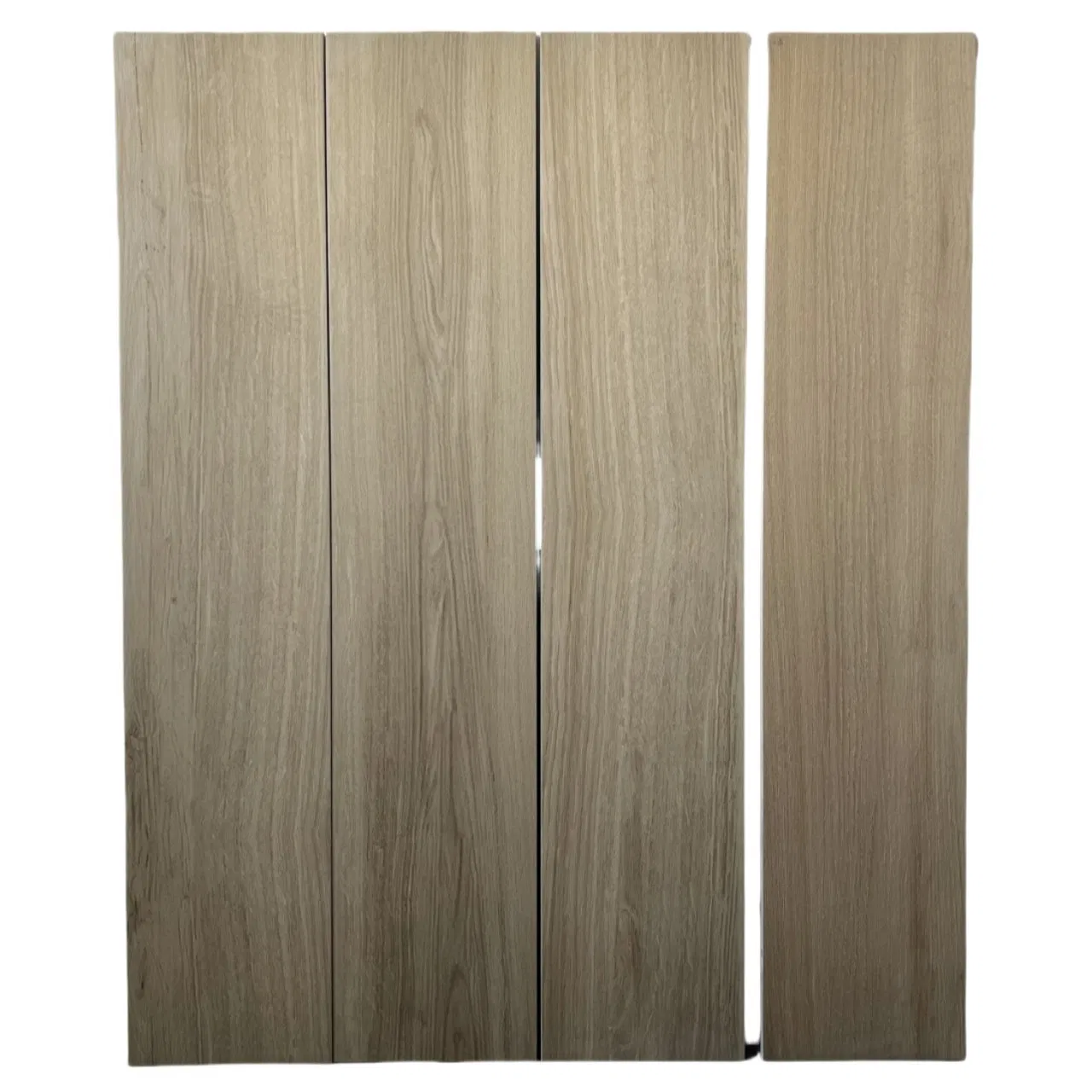 Carved Wood Planks Grained Embossed Matt Ceramic Porcelain Wall Floor Tiles