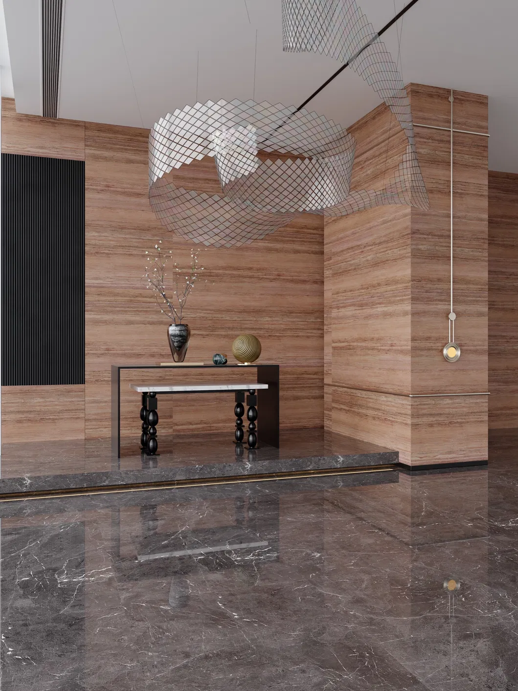 Travertine Red Slab 1