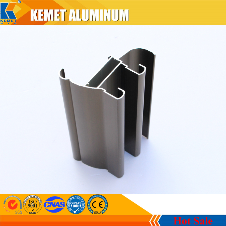 Powder Coating/Anodising Champagne 6063 Extruded Aluminum Frame for Window and Door