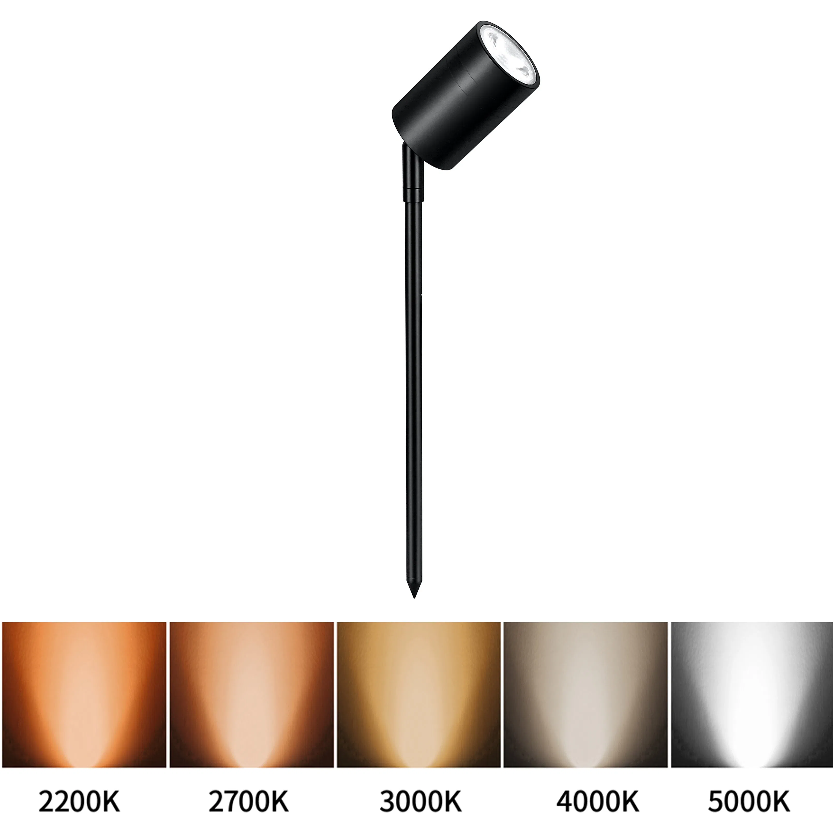 RGBW Integrated Smart Landscape Lighting Bluetooth RF Remote Control Spike Spot Lighting