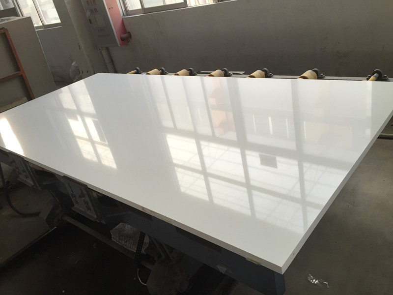 Acid-Resistant Pure White Quartz Stone Countertops for Kitchen/Bathroom/Island Customized
