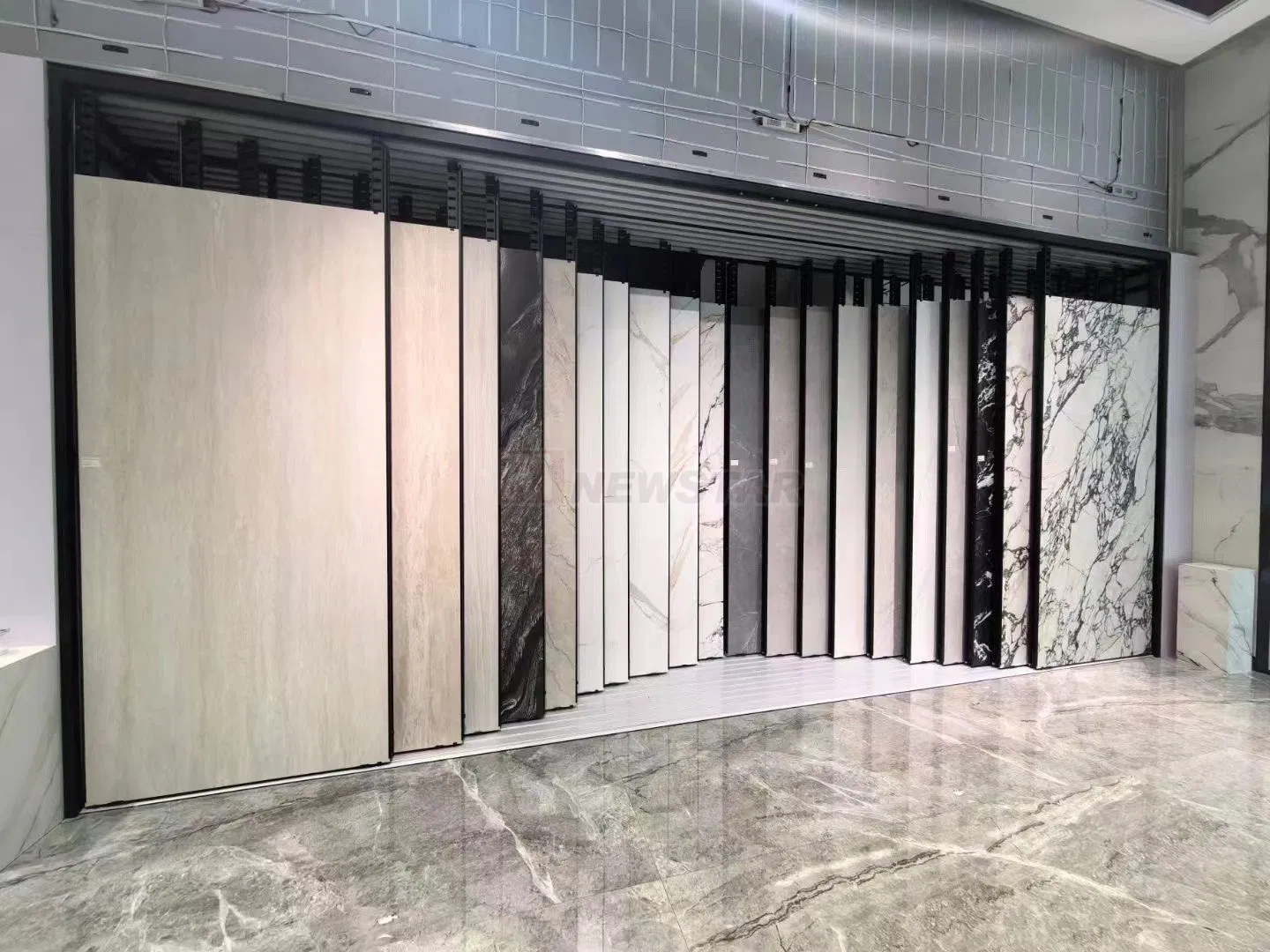 Newstar Professional Processing Factory Nature Veins Marble Slabs Sintered Stone Porcelain Slabs for Tiles