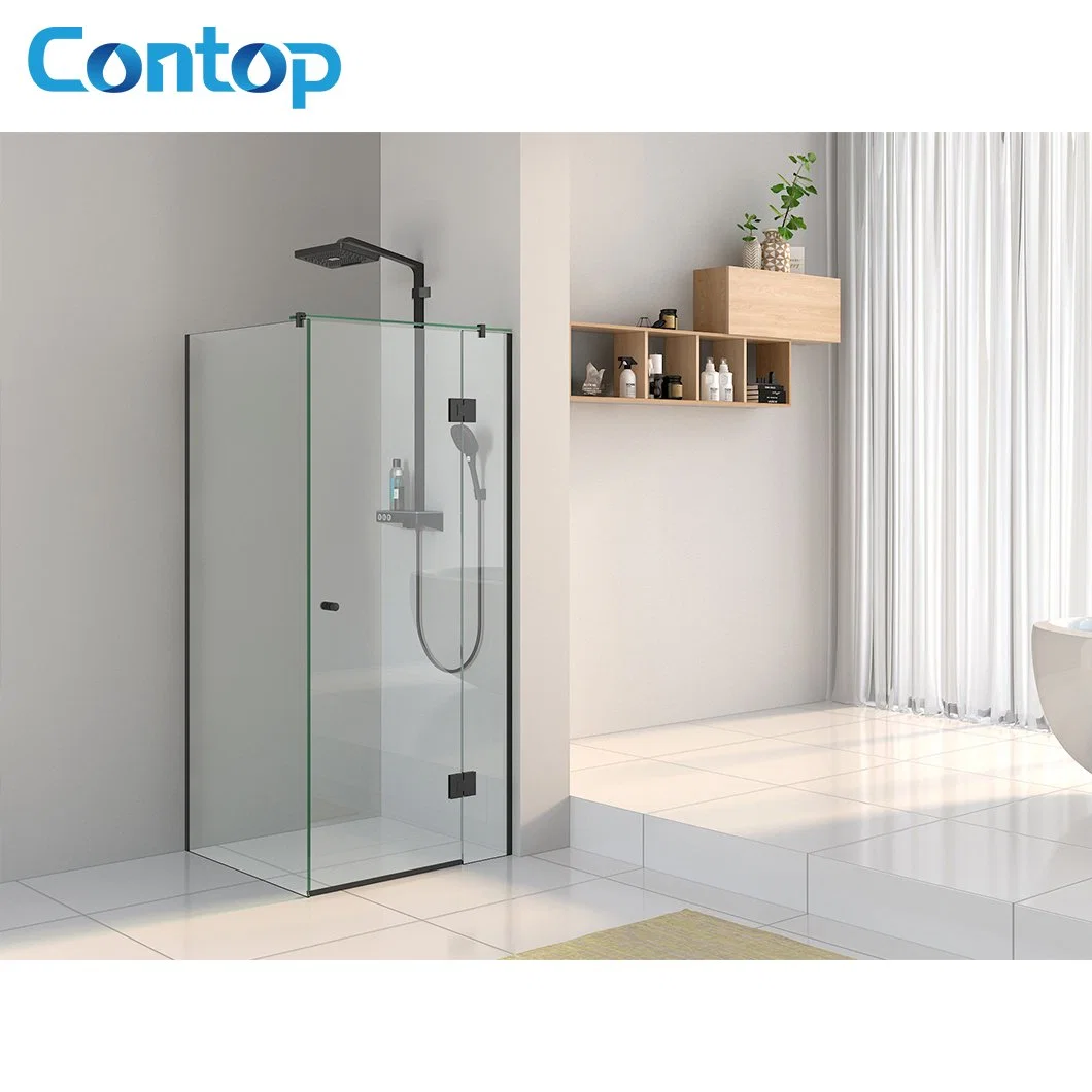 Corner Bathroom Custom Frameless 2 Sided Shower Cubicles Shower Cabin Unit Glass Doors Shower Room Enclosure