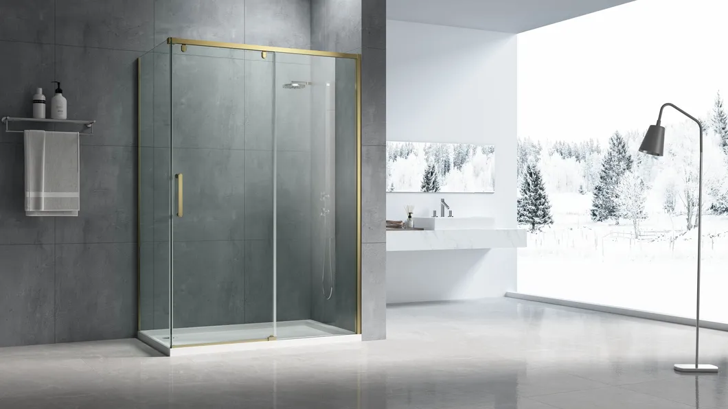 Frameless Sliding Glass Shower Enclosure