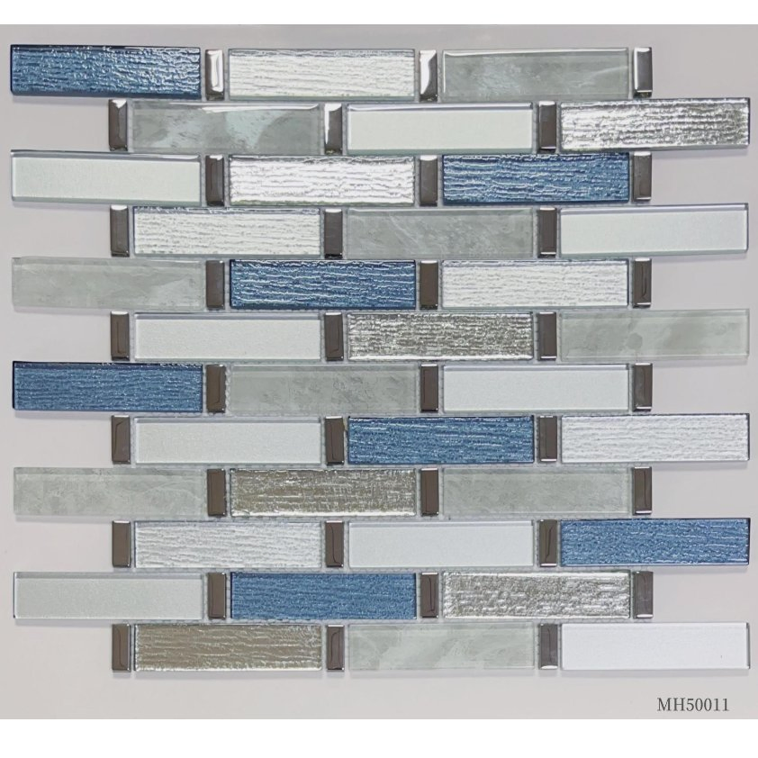 Dazzle Blue and White Mosaic Tiles for Stylish Pools