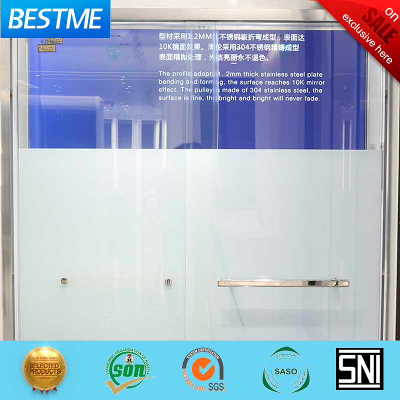 Popular Fashion Sanitary Ware Frameless Hinge Shower Enclosure for Bathroom (BL-Z3503)