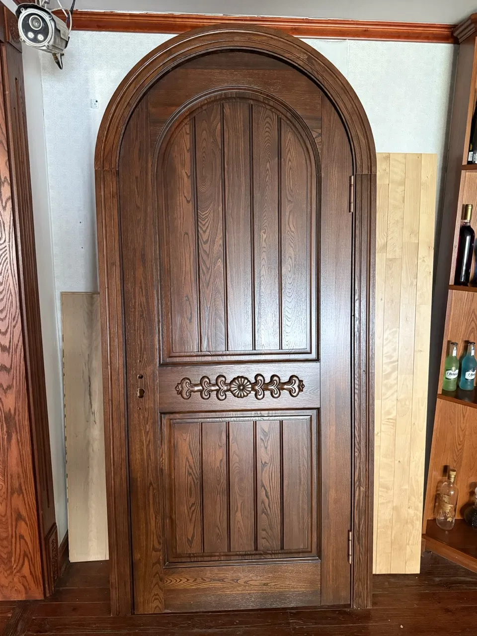 Solid Wood Front Door Detail