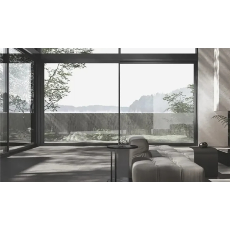 Balcony Entrance Aluminum Glass Door with Lifting Fuction Aluminum Sliding Door Broken Bridge System Interior Entry Door