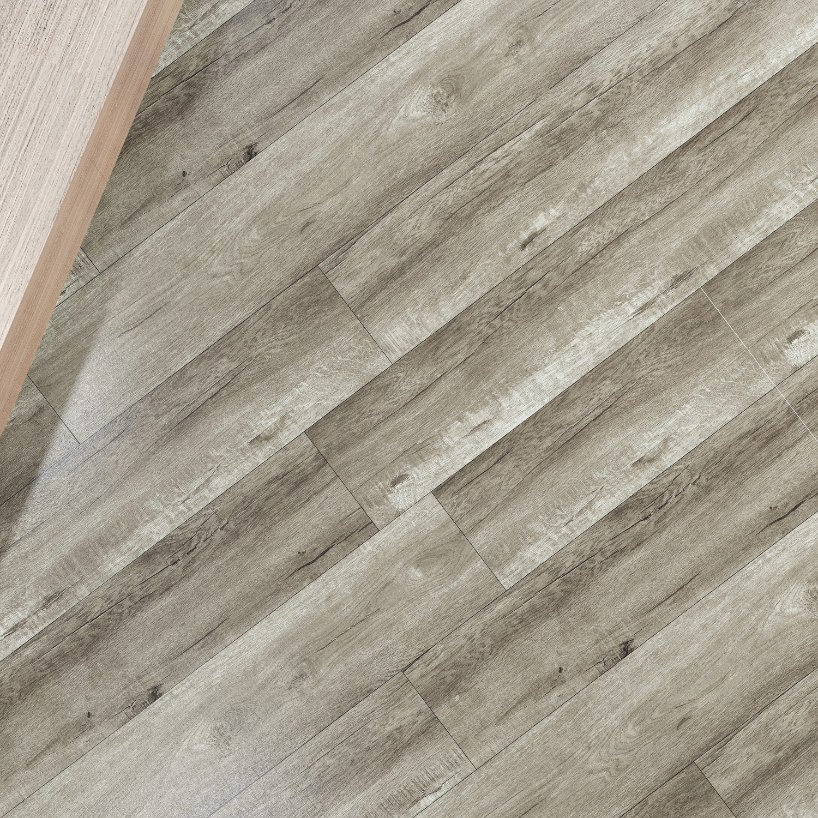 Spc Floor Light Gray Oak Nordic Style Piso Vinyl Spc Flooring Board Tile Panel Plank Simple and Stylish Hot in Portugal Revestimento Brand Exclusive Partnership