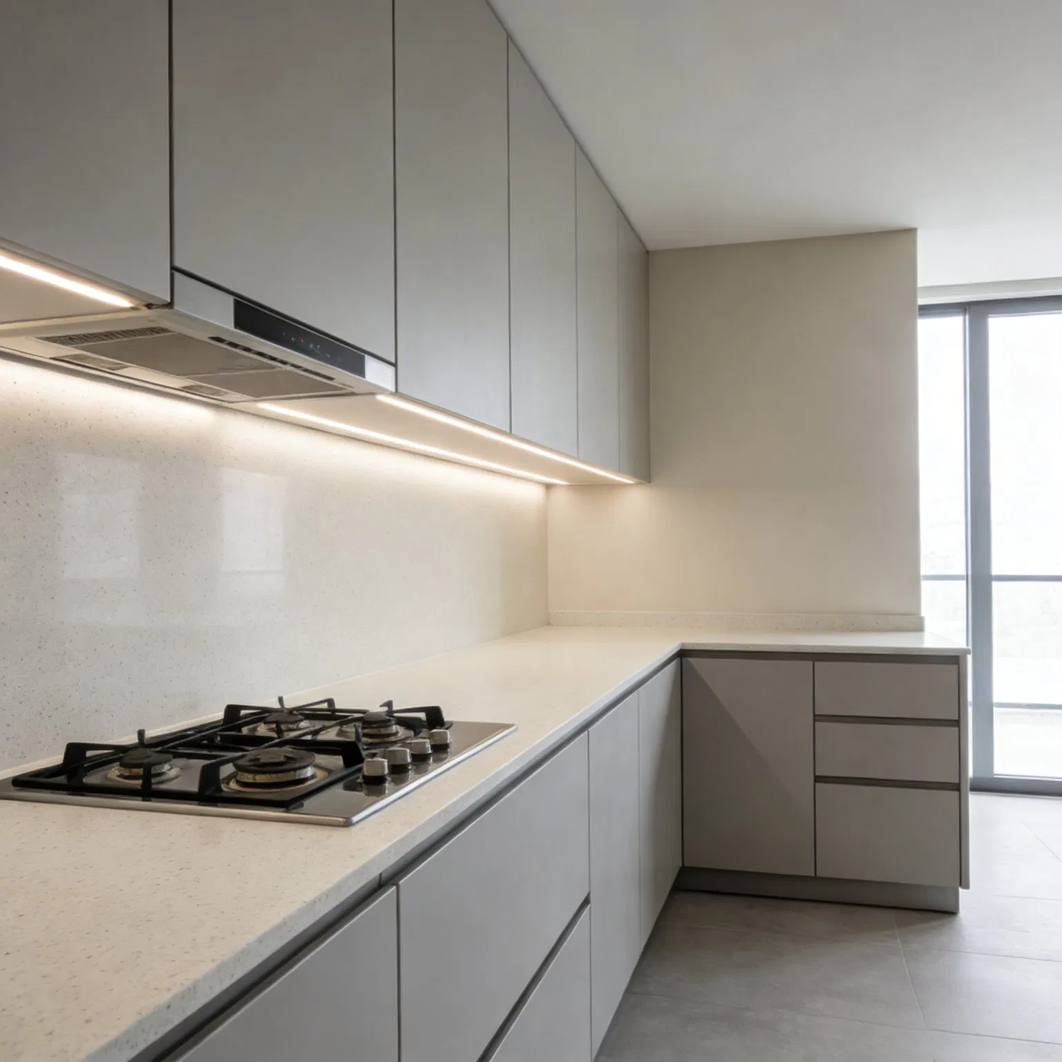 Modern Kitchen Cabinet System for Urban Apartment Kitchens
