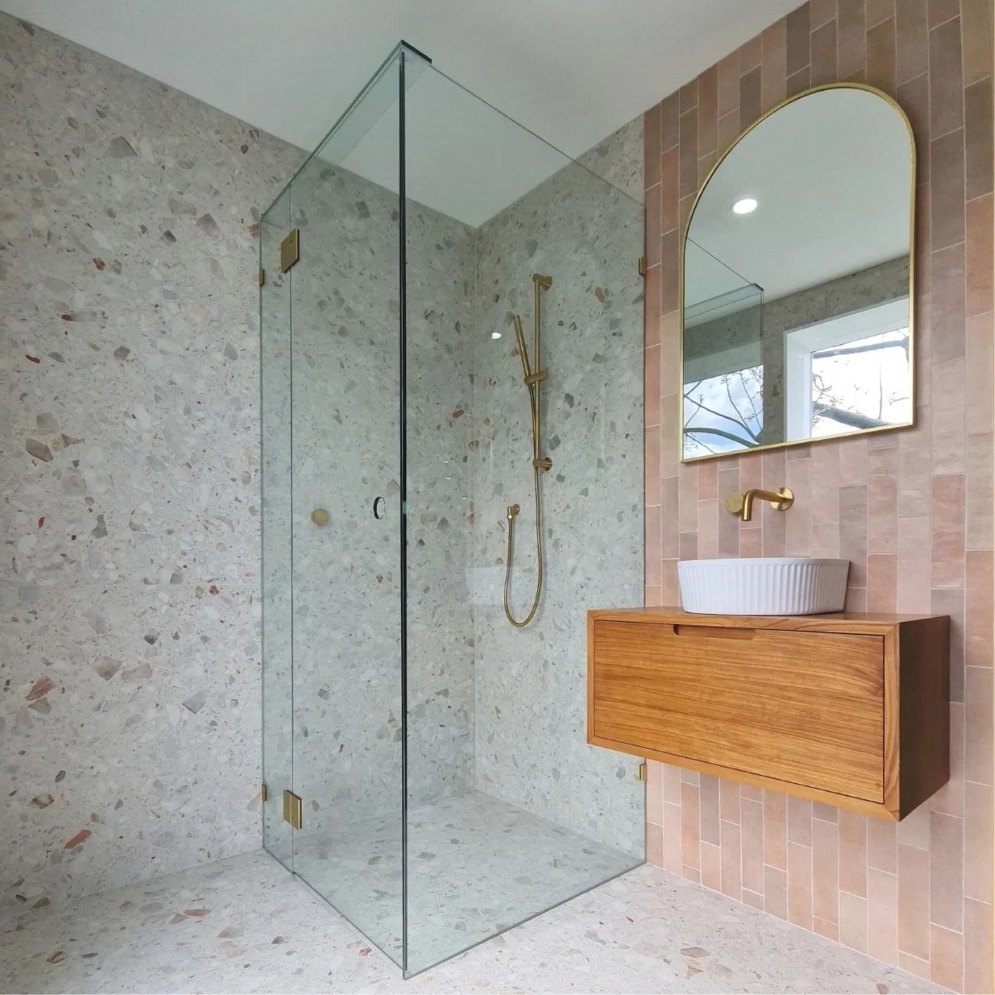 10mm Fully Frameless Shower Screen 900X900X2000mm Tempered Glass Enclosure