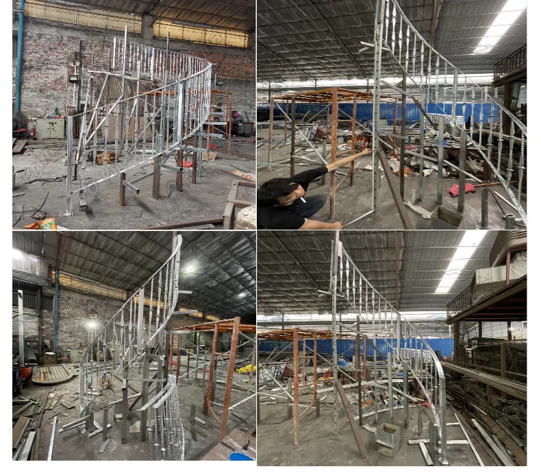 Classic Design Staircase Fence Safety Interior Wrought Iron Stair Railings