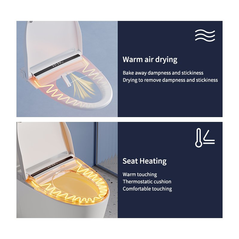 Updated Version V Shape Ultra Slim Smart Toilet Cover Auto Washing Cover Electric Lid Intelligent Heated Bidet Toilet Seat