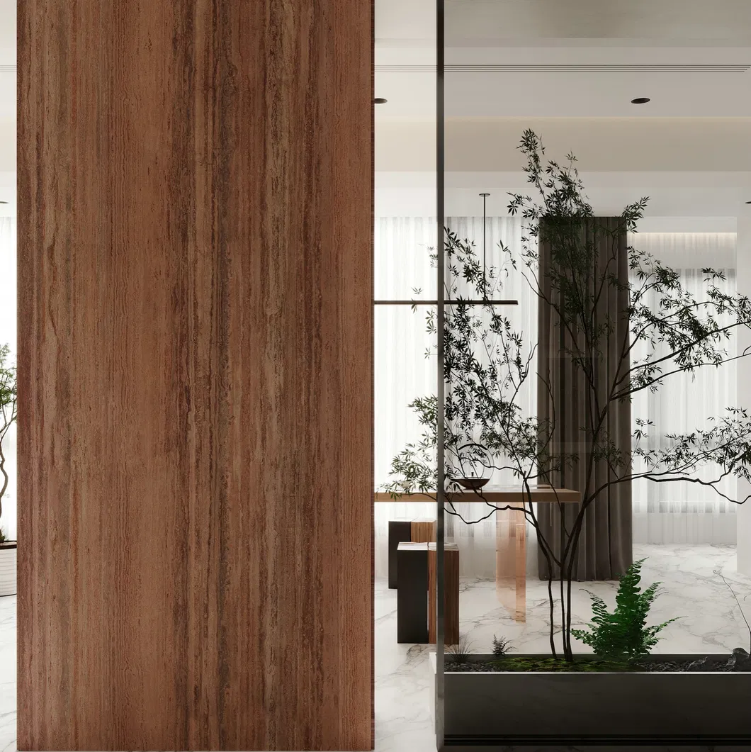 Travertine Red Slab 2