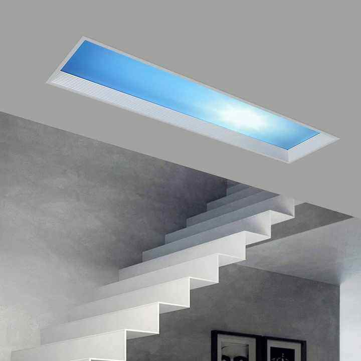 Bbler Smart Lighting System Rooflight Blue Skylight Cloud Panel Blue Sky Lighting Simulated Daylight Clear Natural Skylight