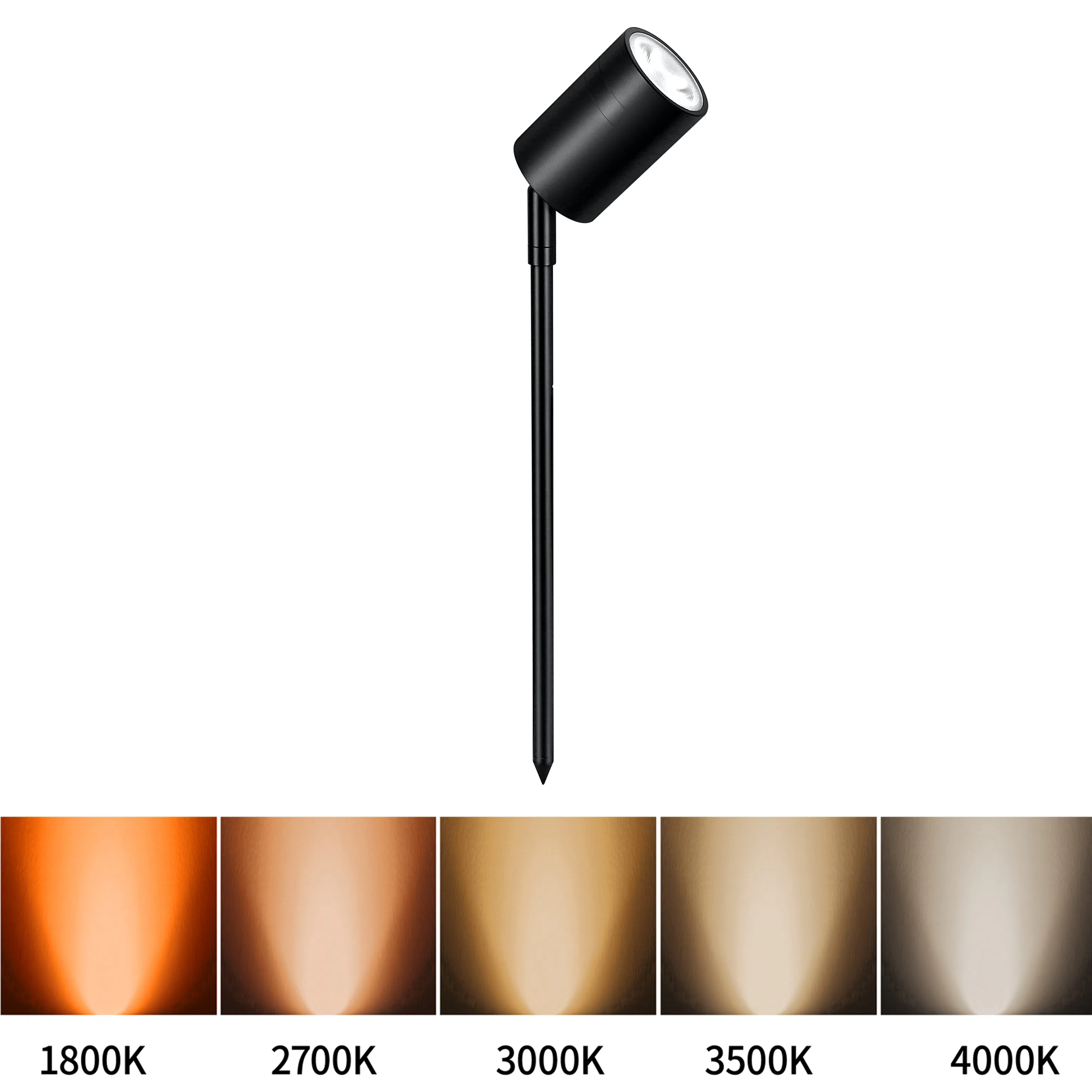 RGBW Integrated Smart Landscape Lighting Bluetooth RF Remote Control Spike Spot Lighting