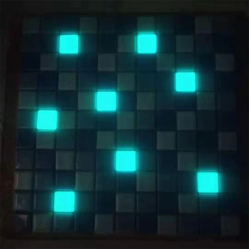Fluorescent Luminous Mosaic Swimming Pool Tiles for Outdoor Glow Effects
