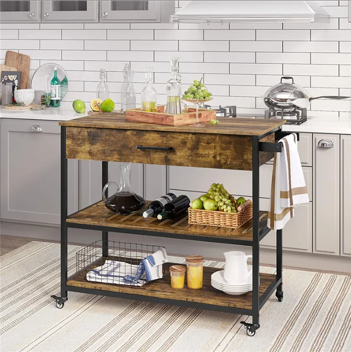 Wooden Kitchen Island Unit
