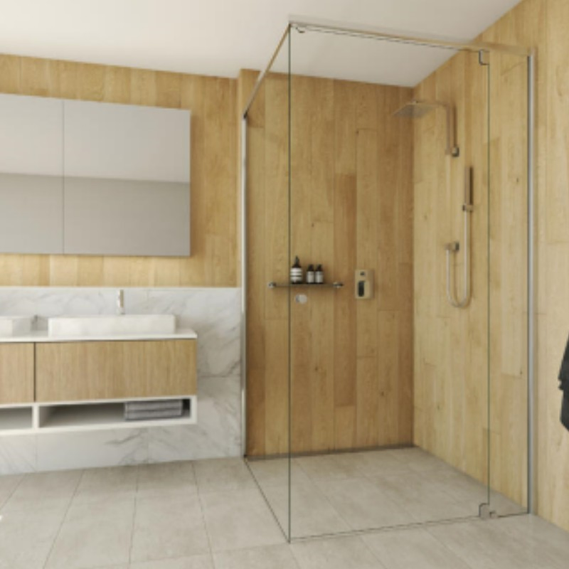 10mm Fully Frameless Shower Screen 900X900X2000mm Tempered Glass Enclosure