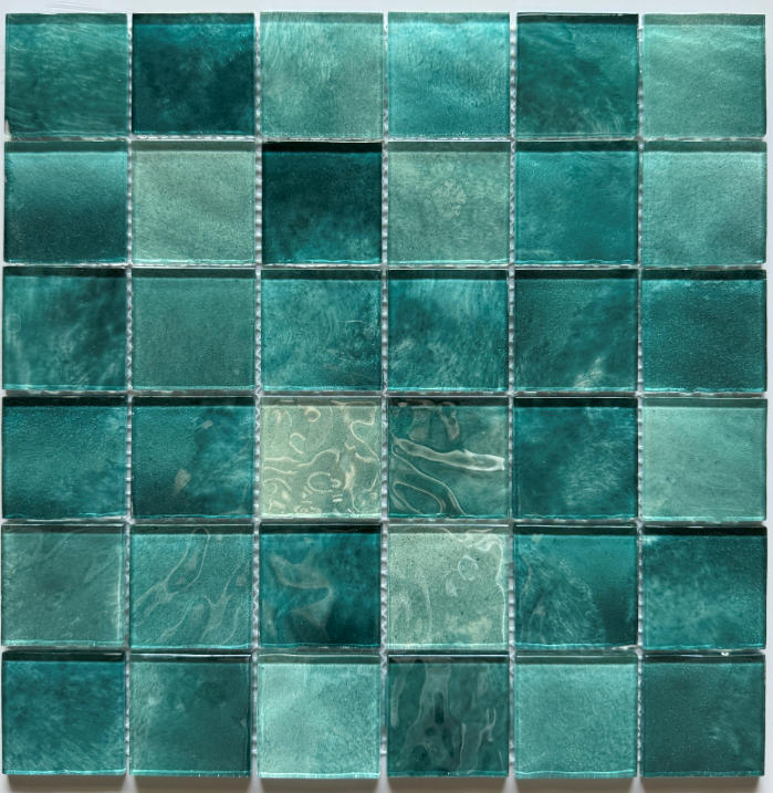 Glass Bathroom Mosaic Pool Glass Grey Tile Outdoor